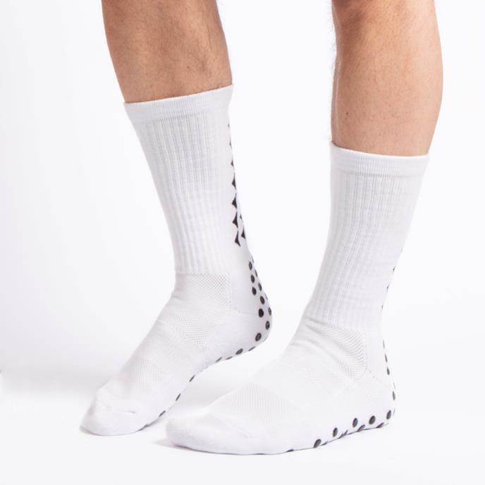 totes toasties® Unisex Gripper Sports Socks (Twin Pack) White Extra Image 4